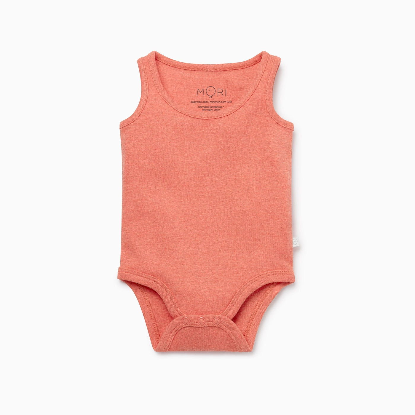 Coral Sleeveless Tank Bodysuit