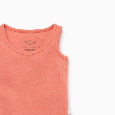 Coral Sleeveless Tank Bodysuit