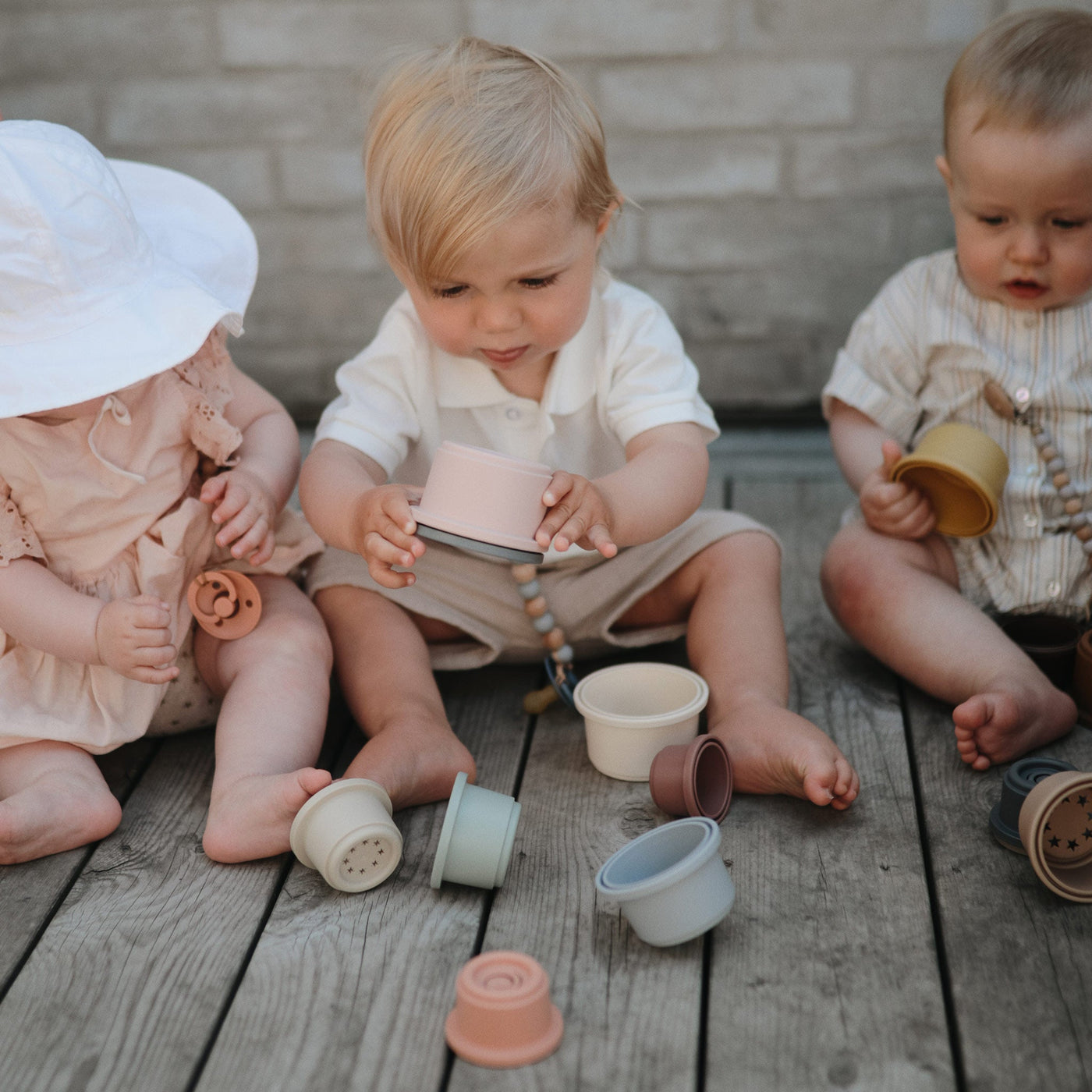 Mushie Stacking Cups Toy